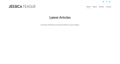 Desktop Screenshot of jessicateague.com