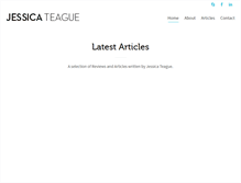 Tablet Screenshot of jessicateague.com